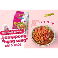 1kg (10 Packs) Koreno Jumbo Noodles With Delicious Original Flavor: Koreno Jumbo Spicy Beef Flavor, Koreno Jumbo Kimchi, Koreno Jumbo Shrimp Flavor, K