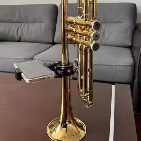 Adjustable Black Marching Lyre Stand for Saxophone Clarinet Bag Trumpet Sheet Music Holder Band Esse