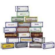 C15023 Oil Tank 2 Units N Scale 1:160 20' Tank 20ft Tanktainer Shipping Intermodal Container