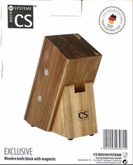 CS KOCHSYSTEME 的木質磁吸刀具架（Wooden knife block with magnetic）
