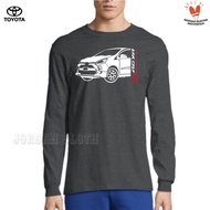 Tshirt Baju Kaos Lengan Panjang Toyota Agya Exciting