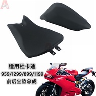 Suitable for Ducati 899 1199S 959 1299S Front Rear Seat Cushion Rear Seat Bag Front Rear Leather Sea