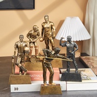 New American Sports Character Resin Decoration Modeling Sculpture Wine Cabinet TV Cabinet Office Des