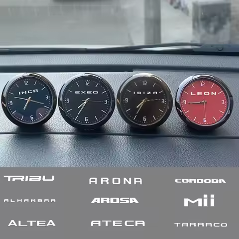 Car Quartz Decoration Clock Auto Dashboard Watch For Seat Exeo ST Arosa Ibiza Leon Mii Altea Arona A