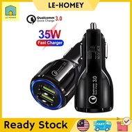 LH 35W QC3.0 Dual USB Car Charger 6A Quick Charge 3.0 Car Charger