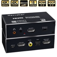 Navceker 4K 120Hz HDMI Switch eARC Audio Extractor ARC Fiber Toslink HDMI 2.0 Switch 4K 60Hz HDMI Sw