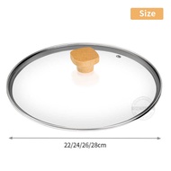 Universal Onetwone Type Round Explosion Proof 22Cm/24Cm/26Cm/28Cm Glass Pan Pot Lid Wok Cover