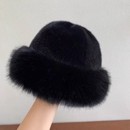 Topi Mongolia Bulu Wantia Model Hangat & Mewah Tebal Fur Hat Topi Rusia Musim Dingin Elegan
