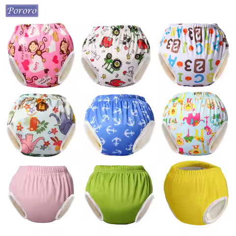 Pororo Baby Training Pants Waterproof Reusable Diapers Breathable Training Shorts Infant Underwear T