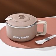 1200mL 304 Stainless Steel Portable Lunch Box Instant Noodles Bowl Breakfast and Lunch Dinnerware Ki
