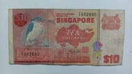 Z補版-新加坡1976年10元（鳥版）一張中品F（Z/2 682680）
