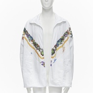 VERSACE 2021 Tresor De La Mer starfish print white track jacket top IT52 XL