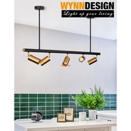Wynn Design [5 Holder]Copper Gold Track Designer Lamp Long Bar Hanging Lamp Brass Gold Kitchen Bar Light Cafe Lamp(5280)