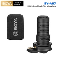 BOYA BY-A7H TRRS 3.5mm Plug&amp;Play Microphone for phone Video Recording Vlog Podcast Mics