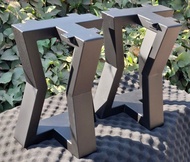 Iron-DIY ขาโต๊ะเหล็ก โต๊ะกาแฟ โต๊ะกลาง โต๊ะเตี้ย IR-1796 ขนาด ก30xส40ซม. สีดำด้านและสีขาว 1คู่(2ขา