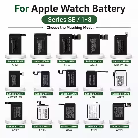 Replacement Battery For Apple Watch SE Series 1 2 3 LTE 4 5 6 7 8 IWatch S1-S8 38/40/41/42/44/45/49m