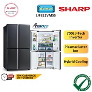Sharp Avance Refrigerator 4 Door Inverter 700L Fridge 4 Doors Peti Sejuk Peti Ais 4 Pintu Inverter Murah SJF821VMSS