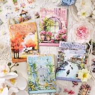 (6BA) sticker book garden tree book home window home garden tree window journaling