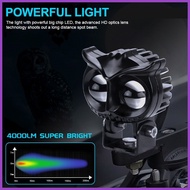 ➪ ├ ❋ DNSM Owl Dsk Mdl Mini Driving Light Motorcycle White Yellow High Low Beam 6500K IPX66 Waterpr