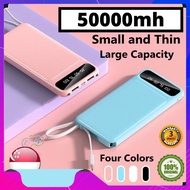 50000mAh PowerBank Quick Charge Power Bank Shortcut Digital Display with Cable LED Light External Battery