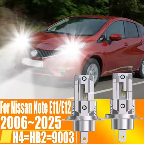 2pcs H4 HB2 9003 Led Headlight Canbus Car Bulb High Power White Fog Light Diode Lamp 12v 55w For Nis