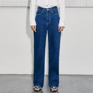 Merge Official - Slim Mid Waist Jeans 03 (White จัดส่ง 12/09 Indigo Blue Light blue จัดส่ง 23/09)(เป