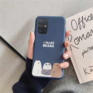 Casing OPPO A92 / OPPO A52 Cartoon Phone Case INS Cute We Bare Bears Matte TPU Silicone Couple Soft Cover
