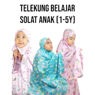 Telekung budak kanak kanak kids 2 4 6 tahun belajar solat