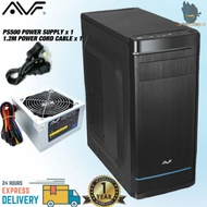 AVF ACSD573 Shieldo Black Series ATX Casing with 500W Power Supply CPU Desktop Case PC Case