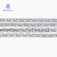 1roll Tarnish Resistant 304 Stainless Steel Cable Chains Cut Chains Soldered Faceted with Spool Oval