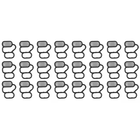 24PCS Car Engine VTEC Solenoid Gasket Variable Timing Solenoid Valve Filter Gasket 15825-RB0-003 For