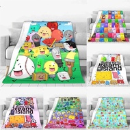 Bfdi Inanimate Insanity Cartoon Blanket All Characters Plush Vintage Soft Throw Blanket Chair Coveri