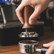 JOYEX Coffee Tamper, 51/53/58MM Flat/threaded Bottom Coffee Leveler, Durable Wood Handle Stainless S
