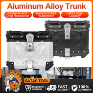 Motorcycle Compartment 45/55/65 Liters Top Box Motorcycle Alloy Top Box With Back Rest Metal Base