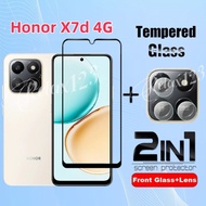 For Honor X7d 4G 2025 2IN1 Full Screen Protector Tempered Glass For Honor X7d HONOR X 7d  x7d X7d X7