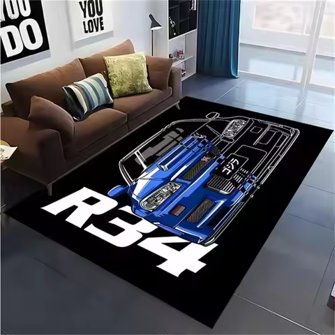 Classical Racing Car Printed Carpet Area Rugs Bedroom Play Mats Home Decor Carpet Livingroom Sofa Ru