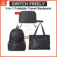 3-in-1 Foldable Travel Backpack & Sling Bag, Outdoor Camping Hiking Bag, Waterproof Mountaineering B