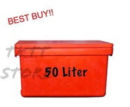 TKTT 50 Liter Heavy Duty Insulated Thermal Ice Box/ Picnic Storage Box/ Fish Box/ Cooler Box/ Multip