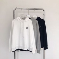 FRED PERRY 刺繡插肩袖連帽衛衣