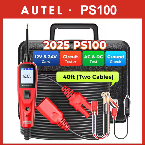 Autel PS100 PowerScan Electrical Automotive Circuit Tester Tool 12V 24V AVOmeter Diagnostic Tool
