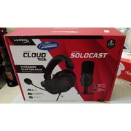 HYPERX STREAMER STARTER PACK - HYPERX CLOUD CORE GAMING HEADSET & HYPERX SOLOCAST USB MICROPHONE (HB