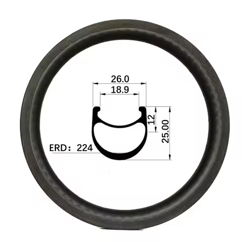 14inch 254 Carbon Rim For Pushbike Kid Mini Bmx Bicycle Folding Bike 26mm Width 25mm Depth Clincher 