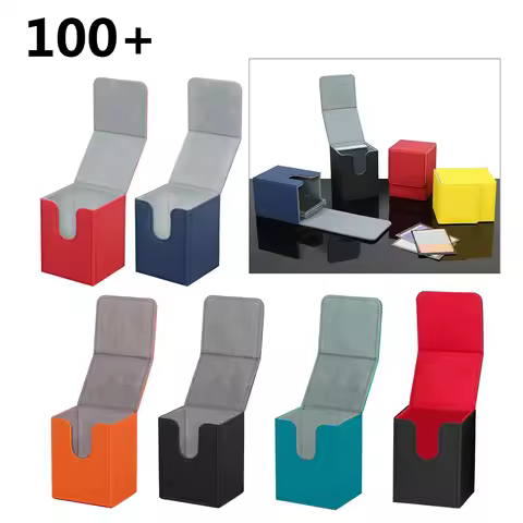 High Quality 100+ PU Card Deck Storage Box Magic PKM YGO TCG Board Games Commander MTG Card Carrying