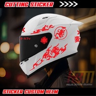 Sun God Nika/ Helmet Cutting Sticker Helmet Sticker