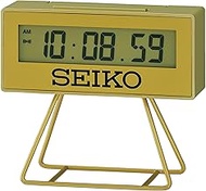 SEIKO Clocks QHL062GLH Olympia Limited Edition Gold Tone 4 x 3.7 Inch Acrylic Mini Marathon Timer Stopwatch Alarm Clock