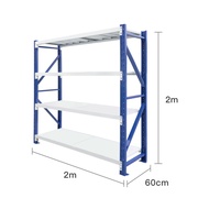 ชั้นวางสินค้า4ชั้น รับน้ำหนักได้100-500kg ชั้นวางสินค้าในโกดัง ชั้นวางอเนกประสงค์ ชั้นวางเหล็กอุตสาหกรรมคุณภาพดี แข็งแรง ทนทาน