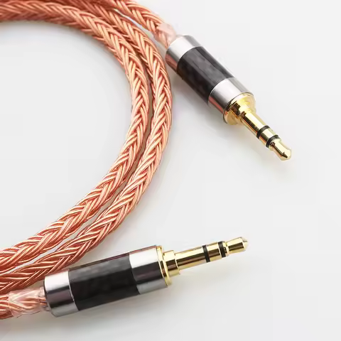 16 Core 7N OCC Copper trs jack 3.5 male to 3.5 mm stereo aux male audio input cable speaker line for