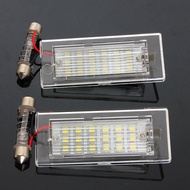 2X License Plate Light 18 LED Bulbs Car Number Plate Lamp Car Styling Light Source For BMW X5 E53 X3 E83 2003 2004 2005