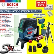 COMBO Bosch Combi Level Laser GCL2-50CG Professional (Green Laser) AA Battery or 12v Battery &Charge