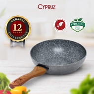 Cypruz Wok Pan 24 cm Induction Marble Granite Wok Pan Induction 3 mm FP0641